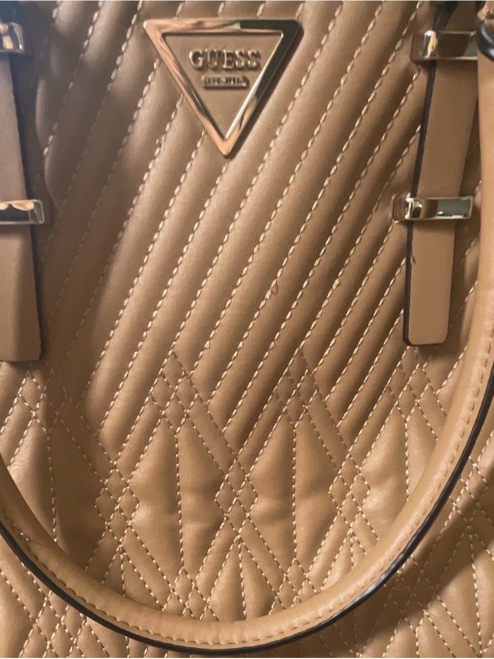 GUESS Quilted Bag in Tan